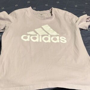 Adidas Light Purple Tee with White Logo